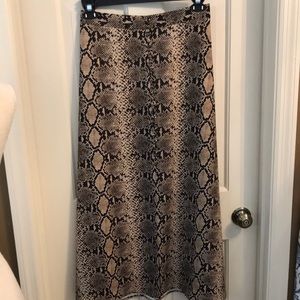 Midi skirt animal print